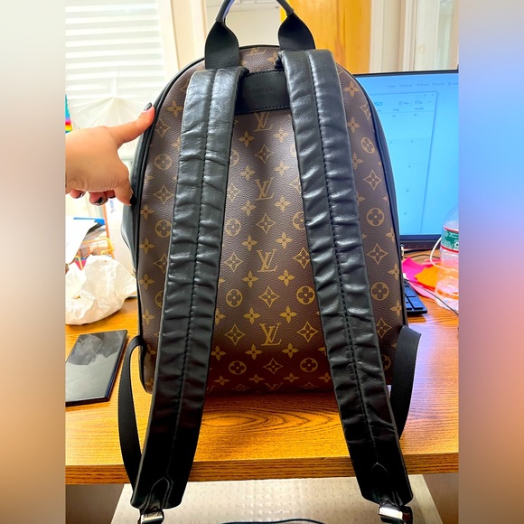 Louis Vuitton Josh Backpack Monogram Macassar Brown/Black - Picture 3 of 7